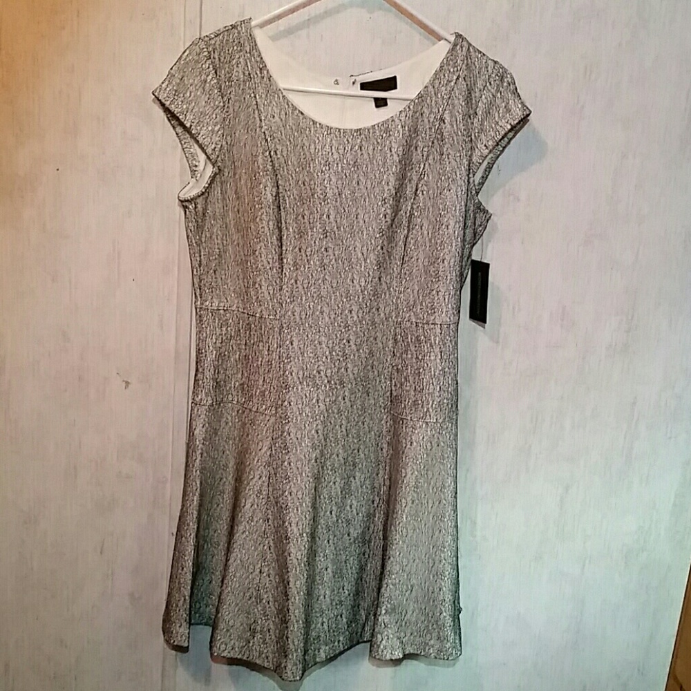 Worthington Black and white lace dress sz 6 NWT